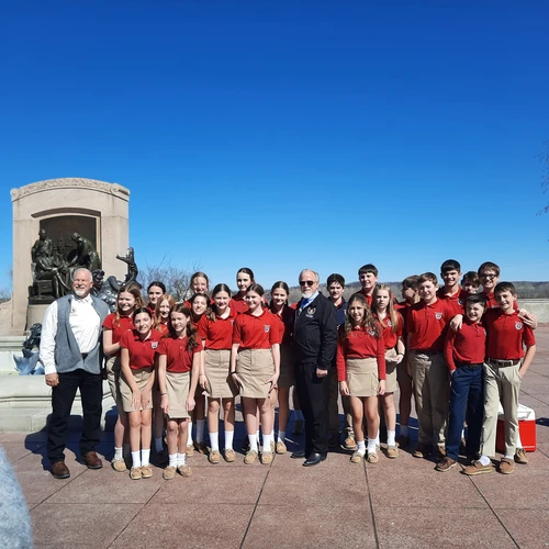 School of the Ozarks students meet with Taney County Representative Brian Seitz and Stone County Representative Burt Whaley.